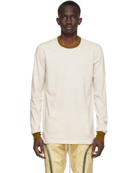 Rick Owens Off White Banded Long Sleeve T Shirt