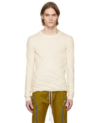 Rick Owens Off White Double Long Sleeve T Shirt