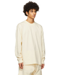 Essentials Off White Jersey Long Sleeve T Shirt