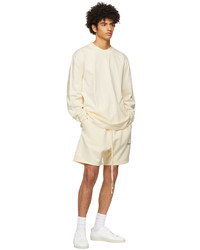 Essentials Off White Jersey Long Sleeve T Shirt