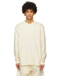 Essentials Off White Jersey Long Sleeve T Shirt