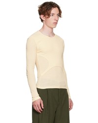 Dion Lee Off White Long Sleeve T Shirt