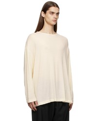 s.k. manor hill Off White Waffle Thermal Long Sleeve T Shirt
