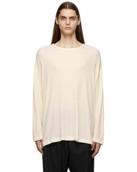 s.k. manor hill Off White Waffle Thermal Long Sleeve T Shirt