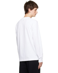 AMI Alexandre Mattiussi White Ami De Cur Long Sleeve T Shirt