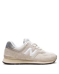 New Balance 574 Cream Low Top Sneakers