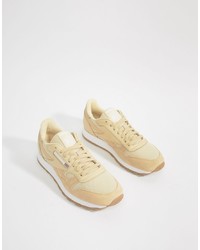 Reebok Classic Leather Ess Trainers In Yellow Bs9722