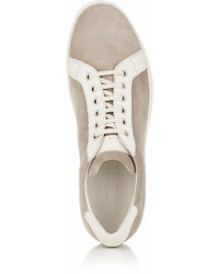Antonio Maurizi Leather Trimmed Suede Sneakers