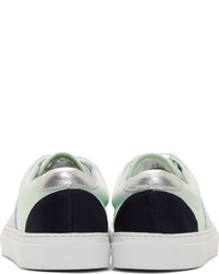 Mother of Pearl Mint Glittered Nixon Sneakers