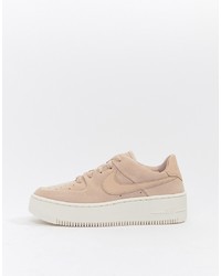 Nike Pink Air Force 1 Sage Trainers