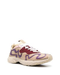 Acne Studios Ribbon Panelled Lace Up Sneakers