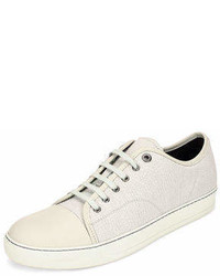 Lanvin Textured Leather Low Top Sneaker