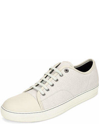 Lanvin Textured Leather Low Top Sneaker