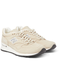 Pop Trading Company X New Balance M1500 Leather And Suede Sneakers