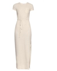 James Perse Brushed Cotton Blend Jersey Maxi Dress