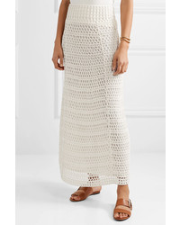 Theory Crocheted Cotton Blend Maxi Skirt