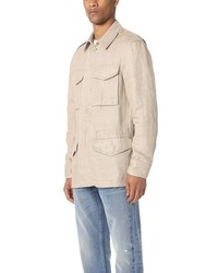 Club Monaco Linen Military Jacket