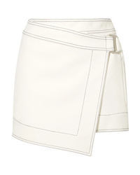 Dion Lee Asymmetric Crepe Mini Wrap Skirt