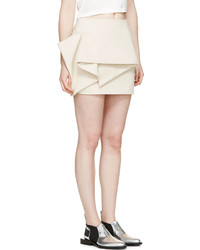 Marc by Marc Jacobs Beige Origami Tailored Mini Skirt