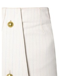 J.W.Anderson Pinstriped Cotton Mini Skirt With Tie