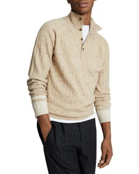 Reiss Aiden Stand Collar Ribbed Sweater