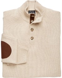 Classic Collection Cotton 4 Button Mock Sweater