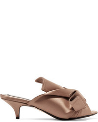 No.21 No 21 Knotted Satin Mules Neutral