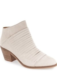 Beige Nubuck Ankle Boots