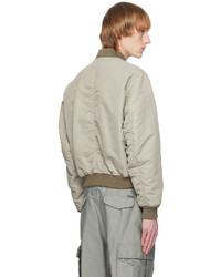 Tom Ford Taupe Compact Bomber Jacket