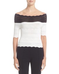 Yigal Azrouel Off The Shoulder Knit Top