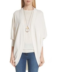 St. John Collection Cashmere Jersey Knit Cocoon Cardigan