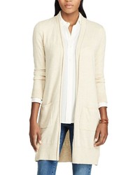 Chaps Open Front Long Sleeve Cardigan