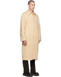 AMOMENTO Beige Button Up Coat