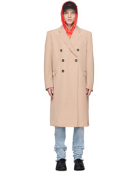 424 Beige Double Breasted Coat