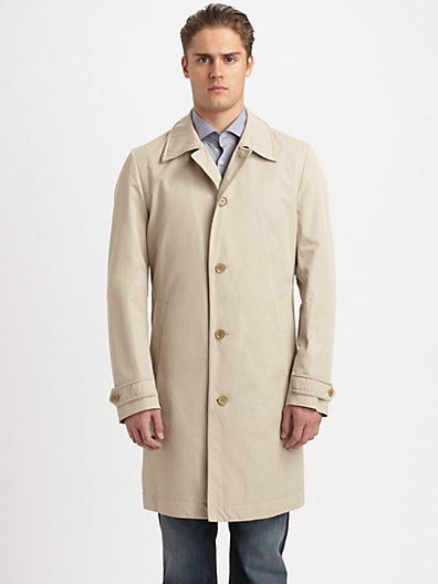 BOSS Fern Button Front Raincoat | Where to buy & how to wear