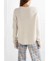 Derek Lam Oversized Ribbed Cashmere Sweater