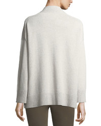 Lafayette 148 New York Vanise Oversized V Neck Cashmere Sweater