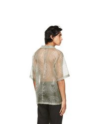 System Khaki Pattern Short Sleeve Shirt