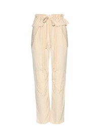 Chloé Silk Blend Jacquard Trousers