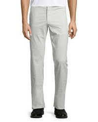 AG Jeans Ag Lux Khaki Flat Front Trousers Bleached Sand
