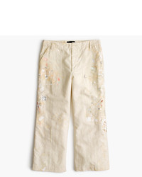 J.Crew Limited Edition Cropped Pant In Paint Splatter