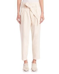 3.1 Phillip Lim Paperbag Belted Cotton Trousers