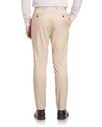 Burberry Slim Fit Flat Front Pants