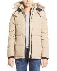 Canada Goose Chelsea Slim Fit Down Parka With Genuine Coyote Fur Trim