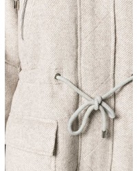 Liska Detachable Collar Parka Coat
