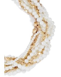 BaubleBar Maxine Faux Pearl Chain Collar Necklace