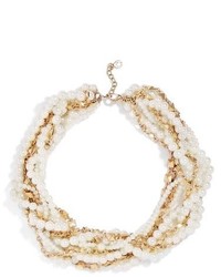 BaubleBar Maxine Faux Pearl Chain Collar Necklace