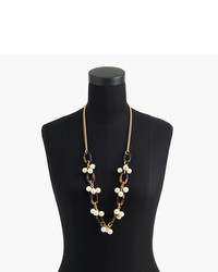 J.Crew Tortoise And Pearl Necklace