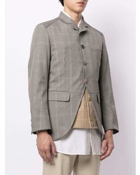 Undercover Open Front Checked Blazer