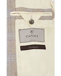 Canali Plaid Two Button Sportcoat Nude
